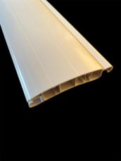 P60/153000 PVC ROLLUIKLAMEL 60/15 WIT  LENGTE 3 METER
